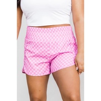 Azura Exchange High Waisted Plaid Athletic Shorts - M thumbnail