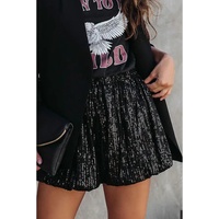 Azura Exchange Sequin High Waist Casual Shorts - L thumbnail