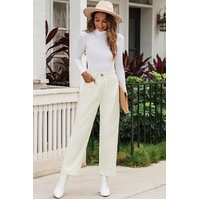Azura Exchange Corduroy High Waist Straight Leg Pants - 4 US thumbnail