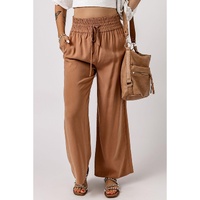 Azura Exchange Elastic Waist Casual Wide Leg Pants - S thumbnail