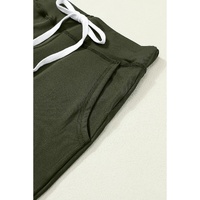 Moss Green Drawstring Waist Pocketed Joggers - 2XL thumbnail