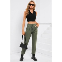 Azura Exchange Elastic Drawstring Waist Pants - S thumbnail