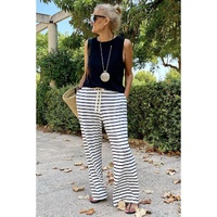 Azura Exchange Striped Wide Leg Pants - L thumbnail