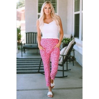 Azura Exchange Ankle-length High Waist Leopard Print Skinny Pants - L thumbnail