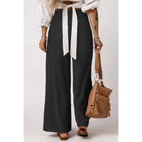 Azura Exchange Wide Leg Smocked Waistband Pants - L thumbnail
