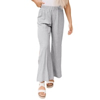 Azura Exchange High Waist Wide Leg Pants with Side Slits - S thumbnail