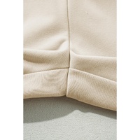 Apricot Loop Drawstring Casual Wide Leg Pants - L thumbnail