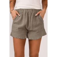Azura Exchange High Waist Pocketed Ruffle Shorts - M thumbnail