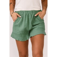 Azura Exchange High Waist Ruffle Shorts with Pockets - XL thumbnail