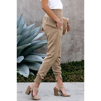Khaki Pocketed Casual Joggers - M thumbnail