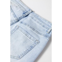 Beau Blue Vintage Light Wash Distressed Flare Jeans - 10 US thumbnail