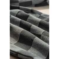 Dark Grey Checkered Denim Wide Leg Jeans - 10 US thumbnail