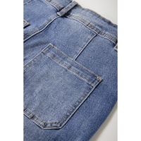 Ashleigh Blue Mineral Wash High Waist Bell Bottom Crop Jeans - 10 US thumbnail