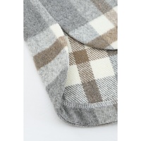 Brown Plaid Print Pocket Women Shacket - S thumbnail