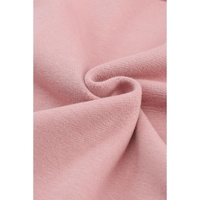 Pink Flap Pocket Drawstring Hood Zip Up Jacket - S thumbnail