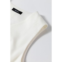 White Solid Color Button up V Neck Suit Vest - 2XL thumbnail