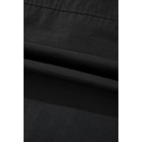 Black Flap Pockets Zip Up High Neck Vest - M thumbnail