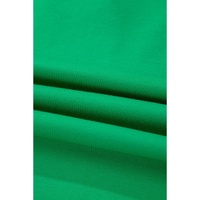 Bright Green Short Sleeve Turn-Down Collar Plus Size Blouse - 3X thumbnail