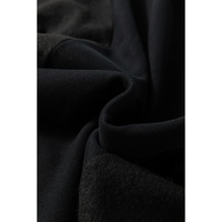 Black Loose Patchwork Crewneck Plus Size Sweatshirt - 4X thumbnail