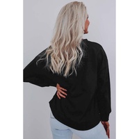 Black Tinsel Merry & Bright Round Neck Plus Size Sweater - 3X thumbnail