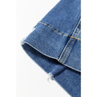 Ashleigh Blue Medium Wash Ripped Edge Flared Plus Size Jeans - 1X thumbnail