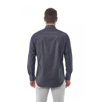 Bagutta Men's Gray Cotton Shirt - 2XL thumbnail