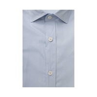 Bagutta Men's Light Blue Cotton Shirt - XL thumbnail