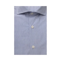 Bagutta Men's Light Blue Cotton Shirt - 2XL thumbnail
