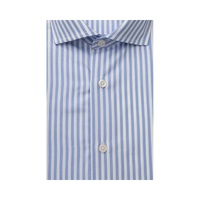Bagutta Men's Light Blue Cotton Shirt - XL thumbnail