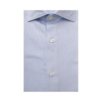 Bagutta Men's Light Blue Cotton Shirt - L thumbnail