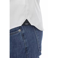 Slim Front Closure Shirt with Italian Collar and Logo Detail 42 IT Men thumbnail