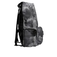 Dolce & Gabbana Men's Gray Cotton Camouflage Logo Plaque Backpack Bag - One Size thumbnail