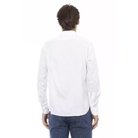 Baldinini Trend Men's White Cotton Shirt - L thumbnail