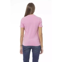 Baldinini Trend Women's Pink Cotton Tops & T-Shirt - S thumbnail