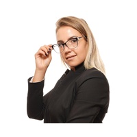Omega Women's Black  Optical Frames - One Size thumbnail