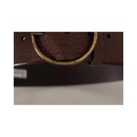Authentic Dolce & Gabbana Logo Engraved Leather Belt 90 cm Women thumbnail