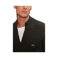 Calvin Klein Jeans Men's Black Cotton Cardigan - 48 IT thumbnail