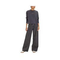 Calvin Klein Jeans Women's Gray Cotton Tops & T-Shirt - 40 IT thumbnail
