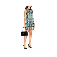 Elisabetta Franchi Blue Dress with Light Blue and White Details 40 IT Women thumbnail
