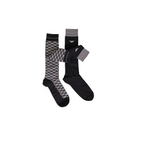 Emporio Armani Underwear Men's Gray Cotton Sock - One Size thumbnail