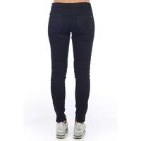 Stretch Denim Biker Jeans with Worn Wash and Multipockets 42 IT Women thumbnail