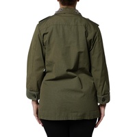 Dolce & Gabbana Women's Military Green Queen Embellished Coat Jacket - 40 IT thumbnail