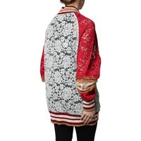 Dolce & Gabbana Women's Multicolor Floral Lace Cardigan Sweater - 40 IT thumbnail