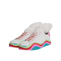 Dolce & Gabbana Women's Multicolor Low Top Trainers Sneakers Shoes - 38.5 EU thumbnail