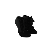 Dolce & Gabbana Women's Black Suede Stretch Ankle Boots Booties Shoes - 36 EU thumbnail