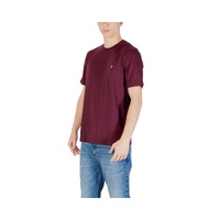 Lyle & Scott Men's Bordeaux Cotton T-Shirt - 42 IT thumbnail
