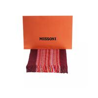 Geometric Pattern Fringed Scarf in Bright Colors One Size Men thumbnail