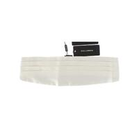 Exclusive Silk Cummerbund with Logo Details - White 44 IT Men thumbnail