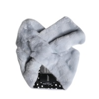 Dolce & Gabbana Women's Powder Blue Mink Fur Neck Warmer Scarf - One Size thumbnail