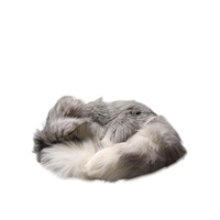 Dolce & Gabbana Women's White Fox Fur Neck Wrap Warmer Winter Scarf - One Size thumbnail